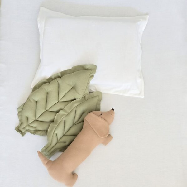 Lençol Berço com Elástico Básico Offwhite + Fronha